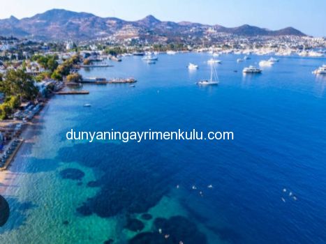 BODRUM GÜMBET'TE DENİZ MANZARALI VE HAVUZLU VİLLA